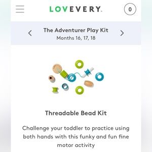 Lovevery threadable bead kit